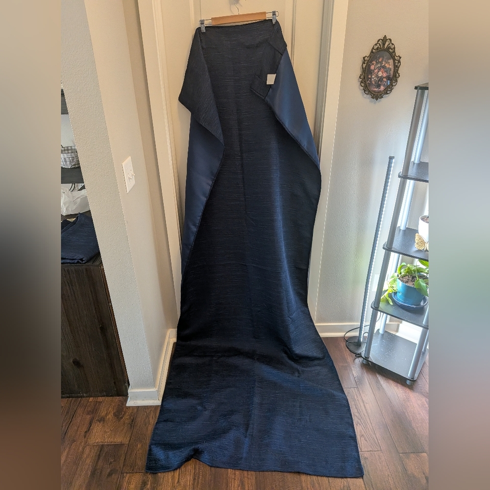 Essential Home Navy Curtains 95 X 38